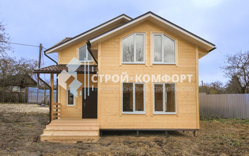 Строительство дома в Калуге - фото проекта по каркасной технологии от компании "Строй-Комфорт" Калуга.