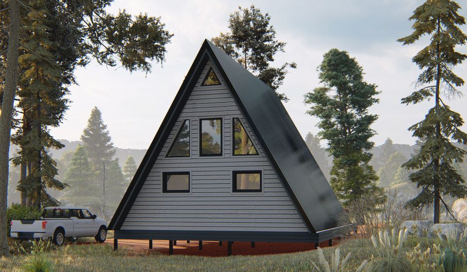 Дом в стиле "A-frame". Проект "Аризона".