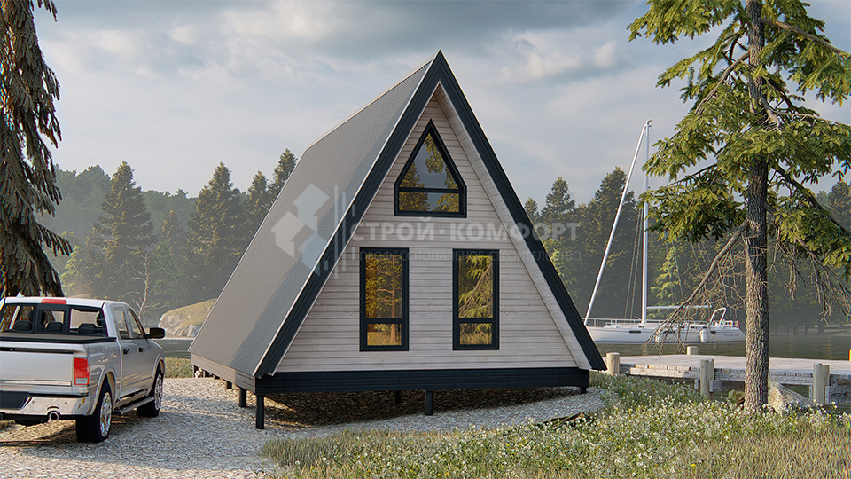 Дом в стиле "A-frame". Проект "Огайо".