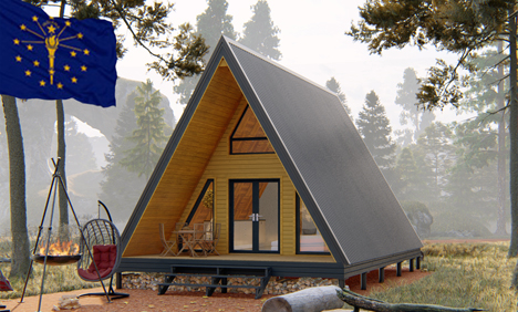 Дом в стиле "A-frame". Проект "Индиана".