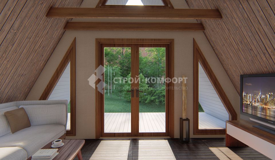 Дом в стиле "A-frame". Проект "Огайо".