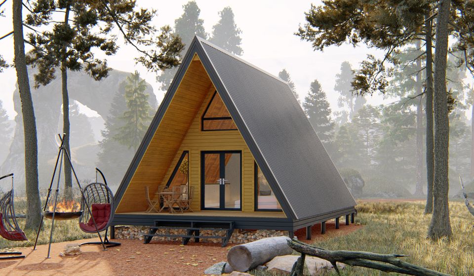 Дом в стиле "A-frame". Проект "Индиана".