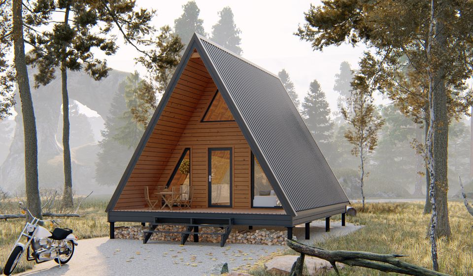 Дом в стиле "A-frame". Проект "Юта".