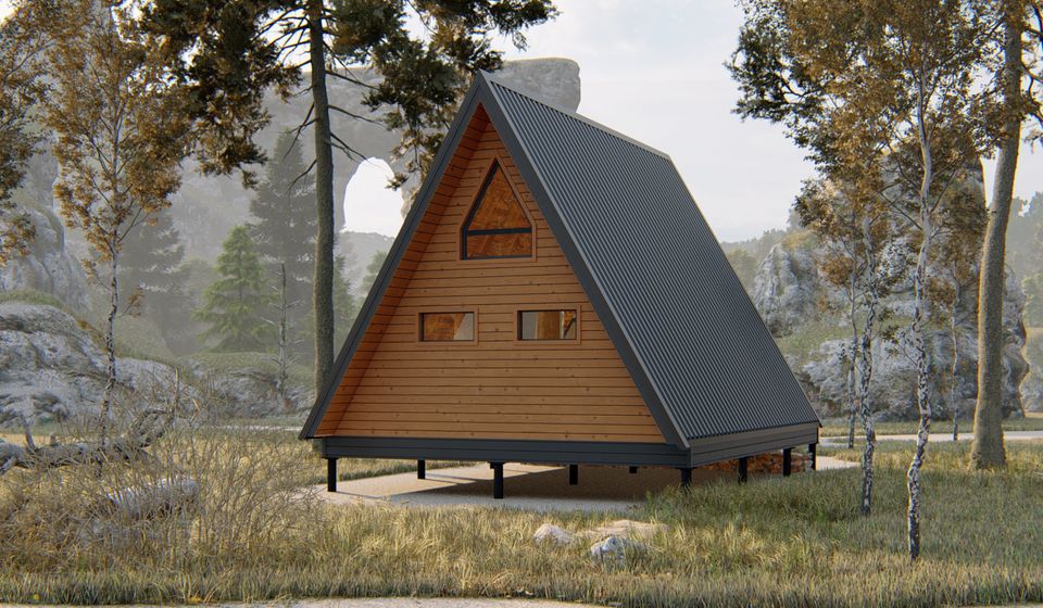 Дом в стиле "A-frame". Проект "Юта".